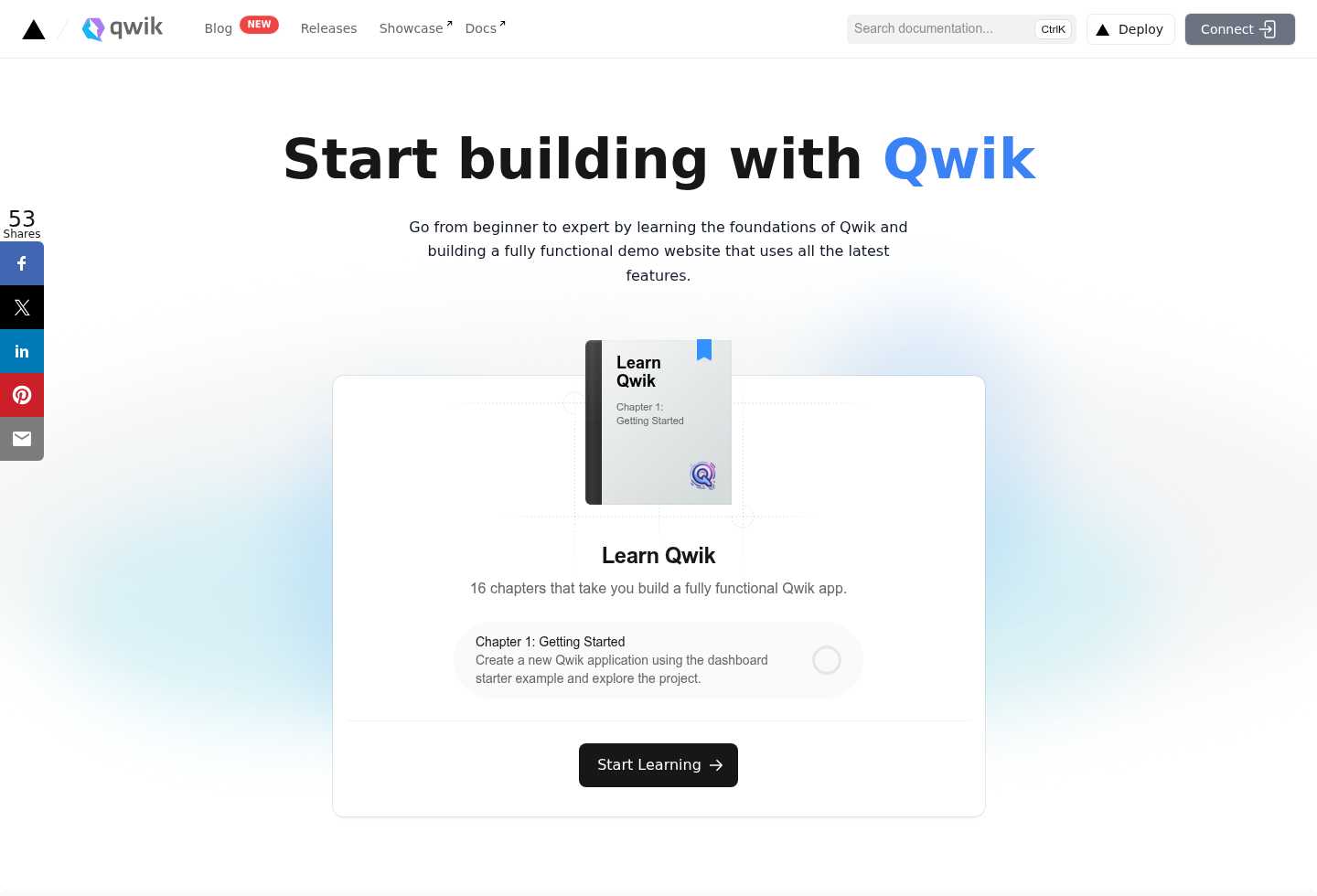 Learn Qwik | Start building with Qwik